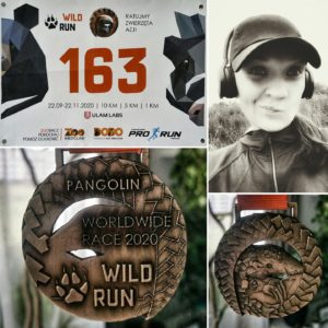Biegaczka w Wild Run 2020 - Izabela z Warszawy. fot. Izabela Kurz