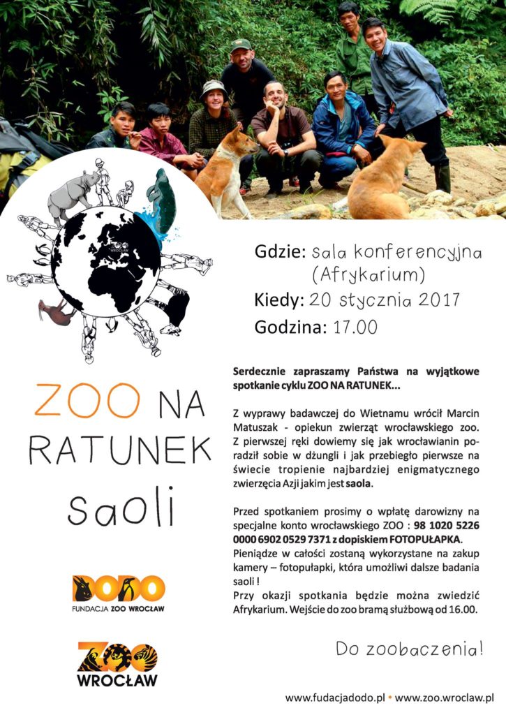 Plakat Zoo i Dodo na ratunek saoli 20.01.2017